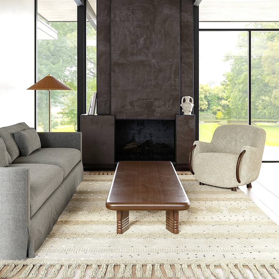 U*A様 ACME FURNITURE MONTECITO RUG M 140x Amazon.com: KOECKRITZ - 6'x9' Beige Area Rug Frieze Plush